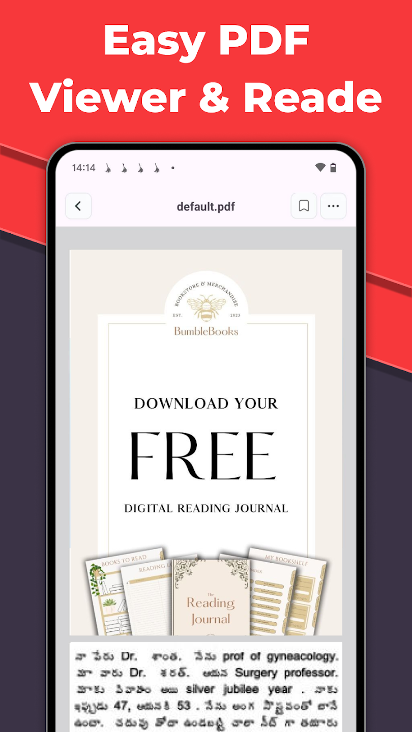 PDF Reader Interface